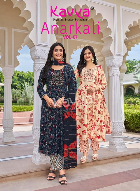 Kavya anarkali vol 7 kurti wholesale price in delhi